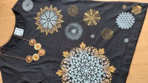 textil šablona mandala